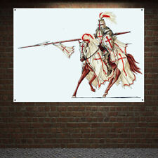 Ancient Crusader Warrior Flag Banner Wall Painting Knights Templar Art Posters