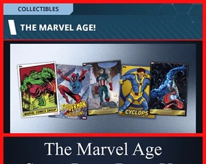 JUEGO DE 48 CARTAS THE MARVEL AGE RARO+UNC-TOPPS MARVEL COLLECT DIGITAL - Imagen 1 de 1