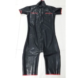 Body 100 % goma látex calzas deportivas negro traje de gato mono de juego 0,4 mm S-XXL - Imagen 1 de 3
