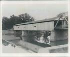 1966 Press Photo Harpersfield OH Covered Wooden Kissing Bridge - rkf9609