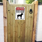 Caution Dogs Loose At All Times Metal Gate Sign 150mm x 200mm 1644H1
