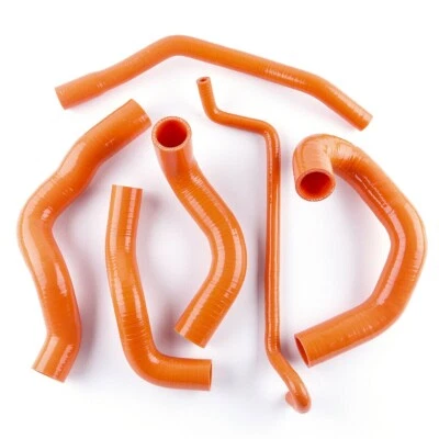 Manguera de radiador de silicona naranja para Ford Mustang GT/SHELBY V8 MT 2005-2010 Foto 1 de 4