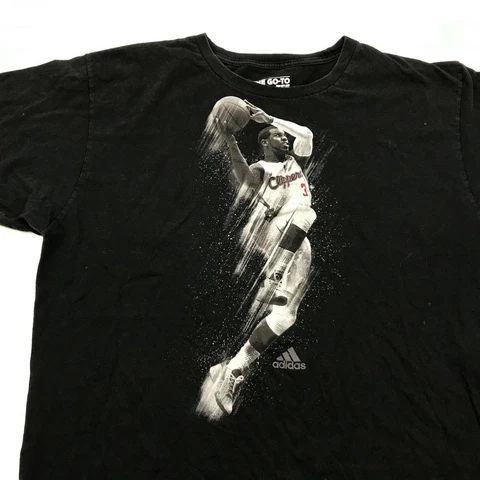 Adidas Chris Paul Los Angeles Clippers Shirt Size Extra Large XL Black Tee Adult Cover