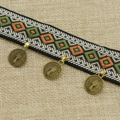 1yd Bohemian Tassel Lace Trim DIY Retro Embroidered Fringe Ribbon Sewing Supply - Image 1 of 4