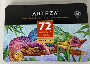 ARTEZA Inkonic Fineliners feine Spitze Stifte, 72er Set 0,4 mm feine Spitze LESEN - Bild 1 von 12