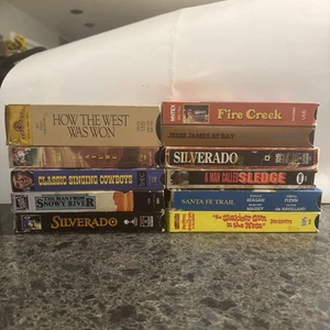 Lot Of 11 Western Classics Silverado, Santa Fe Trail, How The West Was Won - Imagen 1 de 4