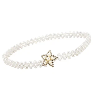 Pearl Waist Chain Miss Bride Dressy Belt Bridal Belts for Wedding - Picture 1 of 12