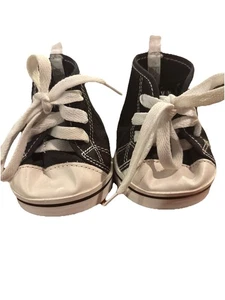 Build A Bear Workshop Black & White Hi Top Sneakers - Picture 1 of 4