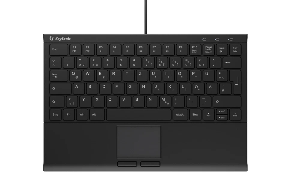 KEYSONIC KSK-5211ELU Mini-USB-Tastatur Hintergrundbeleuchtung 60957 B-Ware - Bild 1 von 4