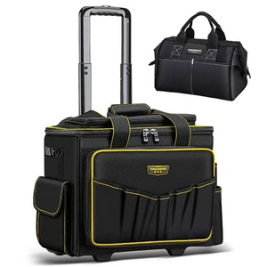 Large Rolling Tool Bag with Double Wheels, Portable Tool Bag with Wheels, Wat... - Picture 1 of 6