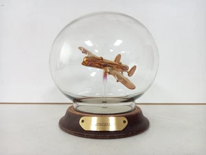 Mayflower Glass Lancaster Ornament in Glass Dome Height 15cm - Picture 1 of 9
