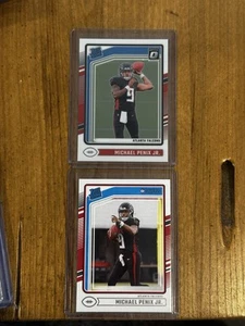 (2) 2024 Donruss Optic Michael Penix Jr Atlanta Falcons Rated Rookie Lot 2 - Picture 1 of 1