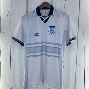 England Soccer Jersey Football Shirt Short Sleeve White 2000 Home Kit Men XL - Picture 1 of 15