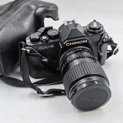 Appareil Photo Vintage Chinon CA-4 - Non Testé, Signes D'Utilisation, Étui - Photo 1/4