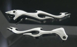 Flame Brake Clutch Lever Chrome For HONDA CB750 VF750C Magna Shadow 600 750 1100 - Picture 1 of 1