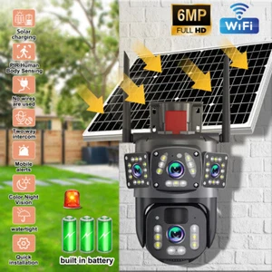 Camara De Seguridad Solar Inalambricas Para Exterior Con Vision Nocturna y Video - Picture 1 of 71