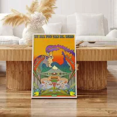 罕见 Peter Max 阅读海报海报书 1970 年,客厅墙艺术, — 第 1/3 张图片