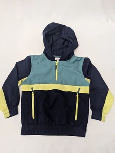 Tommy Bahama Windbreaker Boys Size XS (4) Waterproof Hooded Blue Jacket  - Picture 1 of 3