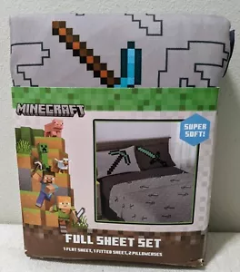 Minecraft Full Sheet Set Brand New *Ripped Packaging* - Picture 1 of 4
