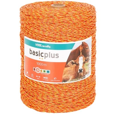 JUMBO Weidezaunlitze 1000m Elektrozaun Litze Weidezaunseil Weidezaun Zaun Niro