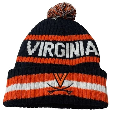 Virginia Cavaliers UVA '47 Marca NCAA Para hombres Puño Tejido Gorro Gorra OSFM Foto 1 de 4