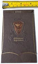 Vintage Antique CLASS of 1931 WILLIAMSTON Graduation Photo Case Embossed Folder
