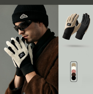 Men Cycling Winter Gloves Waterproof Thermal Touch Screen Windproof Warm Gloves