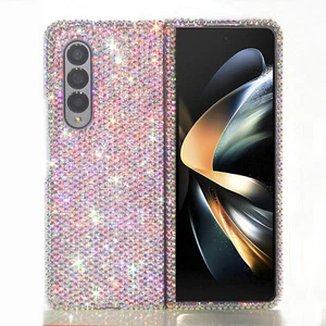 Luksusowe brokatowe prawdziwe diamentowe etui kryształowe etui do Samsung Galaxy Z składane 4/3/2 - Zdjęcie 1 z 64