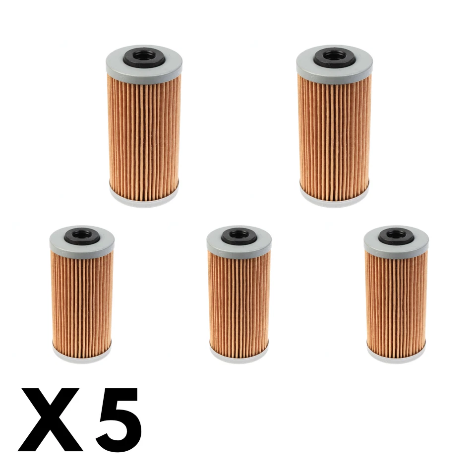 Paquete de 5 filtros de aceite blancos para BMW G450X 2008-2011 Foto 1 de 1