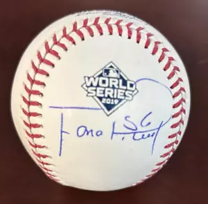 FERNANDO RODNEY signed autographed Rawlings 2019 World Series Baseball ~ PSA COA - Picture 1 of 9