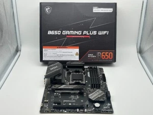 MSI B650 GAMING PLUS WIFI AM5 AMD B650 SATA 6Gb/s ATX Motherboard READ/FOR PARTS - Afbeelding 1 van 9