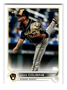 2022 Topps Jake Cousins Series 1 RC #20 Milwaukee Brewers Rookie
