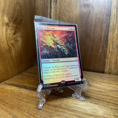 🔥 Chaos Maw FOIL Promo SEALED MTG Prerelease - Fauces del caos SP Spanish 2017 - Image 1 of 4
