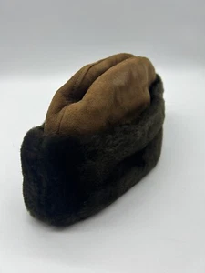 Vintage North King Hat JJ Seifter Genuine Leather Lamb USA Union Made Medium - Picture 1 of 8