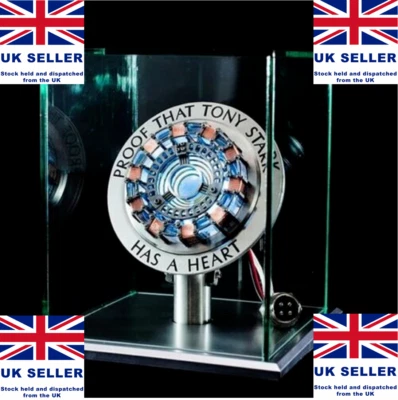 NEW MK2 Arc Reactor Touch Activated 1:1 Scale Iron Man Tony Stark Heart + STAND! - Image 1 of 4