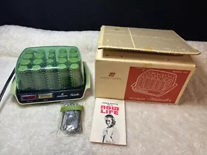 Vintage Dominion Hair Setter Travel Compact Hot Rollers Curlers Set NOS - Picture 1 of 5