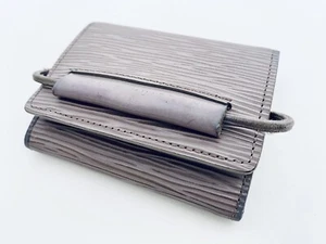 Louis Vuitton Epi Trifold Portefeuille Gray Leather Elastic Wallet, France - Picture 1 of 12