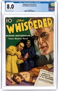 The Whisperer Pulp, Vol. 3 #1, Nov. 1937 CGC VF 8.0 GGA Bug Torture Cover! - Picture 1 of 2