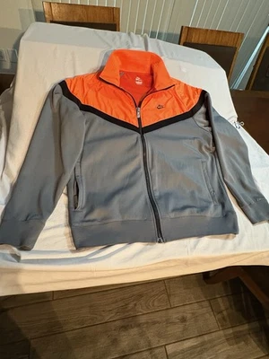 Nike Chaqueta Abrigo Cremallera Completa Para Hombre’s X Grande XL Belleza Naranja y Gris Alta Calidad Bonito Foto 1 de 4