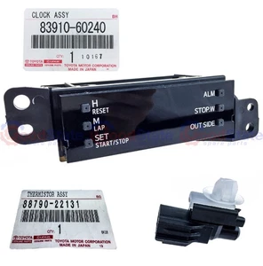 Genuine Toyota LandCruiser 76 Series VDJ Dash Multi Function Clock w Temp Sensor - Picture 1 of 12