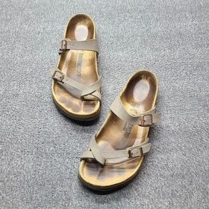 Birkenstock Mayari Sandalen Damen Größe 8 EU 39 Stone Zehenschlaufe Made in Germany - Bild 1 von 8