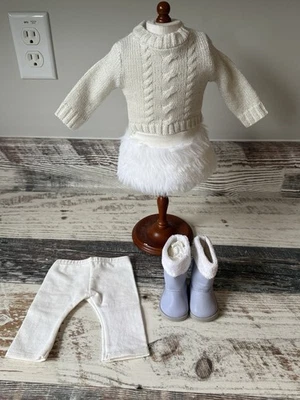 My American Girl Doll SOFT AS SNOW Outfit for 18” Doll Complete & VGUC NO Charm - Image 1 of 4