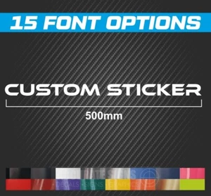 Pegatina de texto personalizada grande de 500 mm CANTIDAD2 ventana personalizada para tienda de automóviles oficina - Imagen 1 de 4