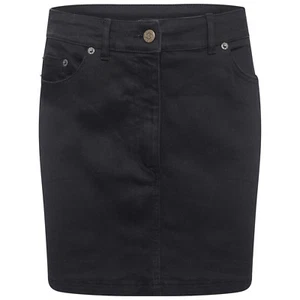 Womens Ladies Black Denim Western Stretch Black Mini Skirt-Dianne demina - Picture 1 of 4