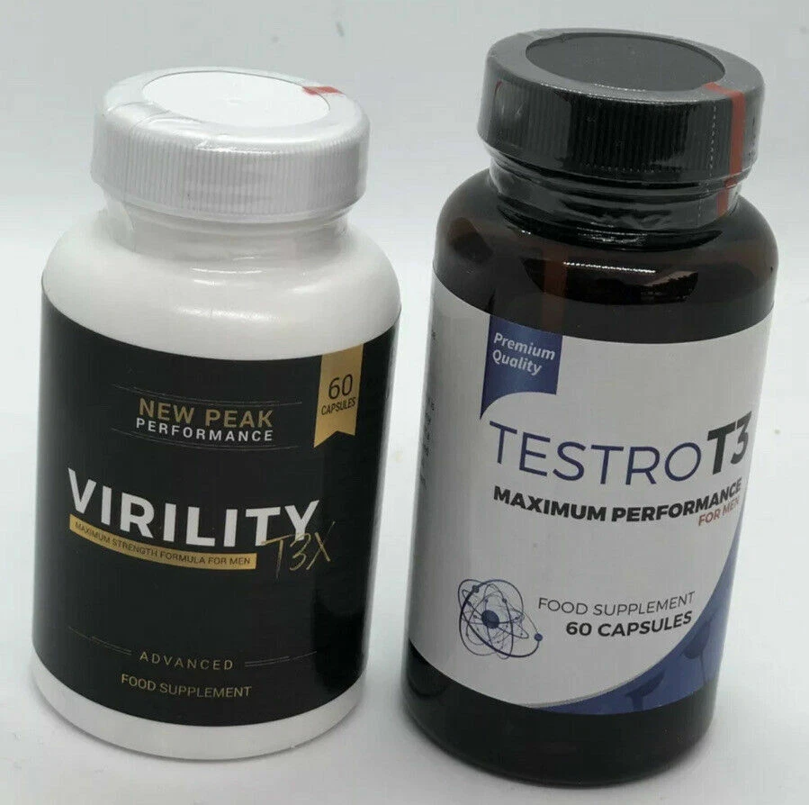 TESTRO T3 (60 Caps) & VIRILITY (60 Caps) MAXIMUM MALE PERFORMANCE