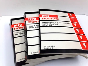 1992 Pontiac Service Manual Trans Sport Bonneville LeMans Set of 3 Books - Bild 1 von 5