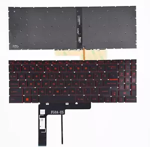 New MSI Pulse GL66 11UCK 12UEK 12UGK GL76 11UCK 11UDK US Keyboard Red Backlit - Picture 1 of 3