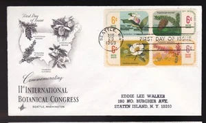 BOTANICAL CONGRESS #1379A US FIRST DAY COVER 1969, ARTCRAFT CACHET FDC - Picture 1 of 1