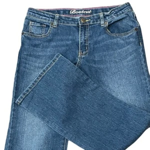 Crazy 8 Girls Size 12 Bootcut Plus Size Adjustable Waist Blue Jeans - Picture 1 of 10