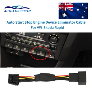 12V Auto Stop Start Cancel Device Cable Eliminator Wiring Plug For Skoda Rapid - Foto 1 di 7